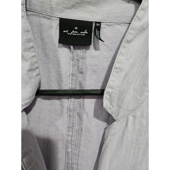 Urban Outfitters Out From Under Purple Vera Button-Down Sleep Shirt Boxy Size S - Picture 4 of 7